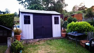 Keter Shed Build Timelapse  85 Hours Build in less than 90 seconds [upl. by Aneekan]