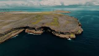 The breathtaking landscape of Inishmore island above the water [upl. by Kikelia]