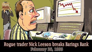 Rogue trader Nick Leeson breaks Barings Bank  February 26 1995  This Day In History [upl. by Fablan]