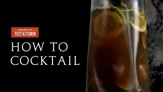 How to Cocktail Big Batch Pimms Cups [upl. by Drucy954]