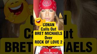 Poisons Bret Michaels Called Out By Conan OBrien Rock of Love hairbands 80srock [upl. by Ailak892]