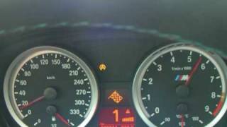 BMW e93 M3 DKG convertible Launch Control 0180 kmh [upl. by Enyrb]