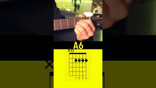 A6 Akkord auf Gitarre So Einfach gitarre akustikgitarre gitarrelernenonline akkorde [upl. by Itnahsa605]