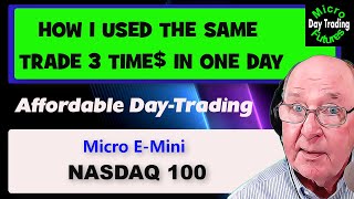 Day Trading Micro EMinis How I Used the Same Trade 3 Times in 1 Day [upl. by Burg532]