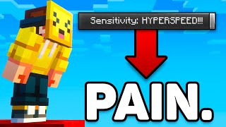 Hive Bedwars but MAX Sensitivity [upl. by Anitnerolf20]