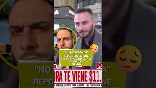 Reportero expone sus malas condiciones laborales en vivo [upl. by Channa527]