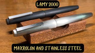 Lamy 2000 The Ultimate Showdown  Makrolon vs Stainless Steel [upl. by Akimik]