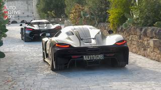 HYPERCARS ARRIVING  SOC PUGLIA  2x Zonda 760 3x Jesko AMG ONE Shmee150 Carrera GT amp MORE [upl. by Aura]