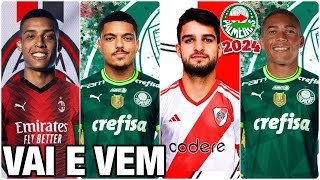 CHEGADAS E SAÍDAS DO PALMEIRAS PARA 2024 ATUALIZADO [upl. by Hsetirp764]