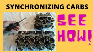 Synchronizing motorcycle carburetors explained SEE HOW TO DO IT [upl. by Patrick]