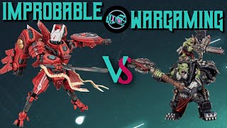 Warhammer 40k 10th Tau vs Ork [upl. by Hellman669]