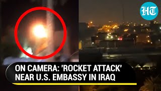 Rockets Fired Near US Embassy In Iraqs Baghdad Iran Proxies Step Up Attack  IsraelHamas War [upl. by Marras777]