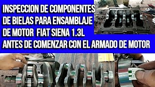 Examen de Materiales de Bielas Paso Crucial para el Ensamblaje del Motor Fiat Siena 13Lquot [upl. by Rexanne]