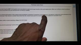 2014 Lincolin MKX How To Program OCS Seat Weight Sensor Codes B00A063B00A054 B00A076 B00C249 [upl. by Catlin]