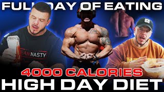 THIS WAS NEEDED  4000 Calories High Day  Full Day Of Eating [upl. by Leavitt]