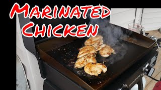 Marinated Griddled Chicken  Blackstone Griddle Recipe [upl. by Arquit]