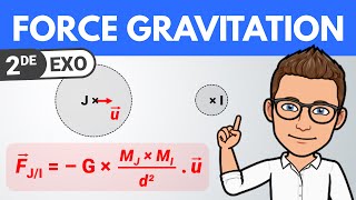 FORCE GRAVITATIONNELLE 🎯 Exercice corrigé expression vectorielle  Seconde  Physique [upl. by Otto259]