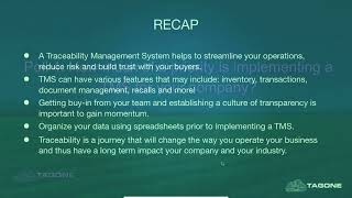 Webinar What is a Traceability Management System [upl. by Yaral]