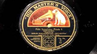 Nikisch conducts Beethoven on HMV 78s  4 [upl. by Parry]