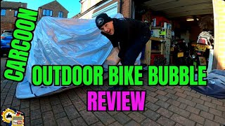 Carcoon motorcycle outdoor bike bubble Review see description [upl. by Trixy]