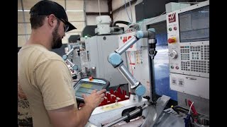 CNC robot How a Cobot Controls Entire CNC Machining Cell at Go Fast Campers [upl. by Ailema634]