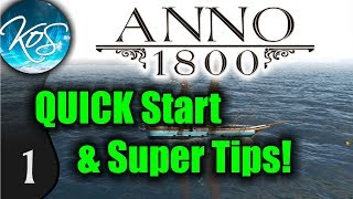 Anno 1800 QUICK Start Guide Super Tips for Early Game Make money [upl. by Asare]