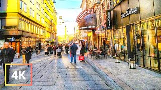 Warm Afternoon Walk Downtown OSLO Norway l 4K [upl. by Inaoj944]