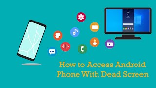 How to Access Android Phone with Dead Screen from a PC  Using your phone from PC [upl. by Susanna]