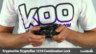 Koo Bikes  Kryptonite Kryptoflex 1218 Combination Lock [upl. by Nayve997]