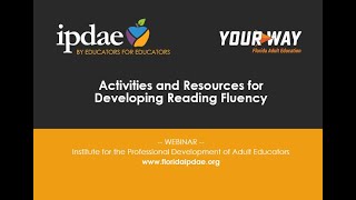 Activities and Resources for Developing Reading Fluency Webinar [upl. by Zadoc459]