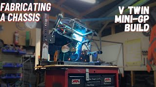 Fabricating a MiniGP Motorcycle Chassis [upl. by Llewxam]