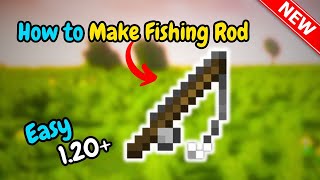 How to make a fishing rod in minecraft Quick amp Easy [upl. by Maurise]