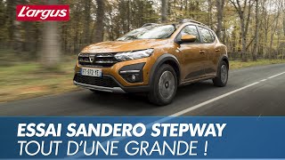 Essai Dacia Sandero Stepway 2021  trois qualités et trois défauts de la nouvelle Sandero [upl. by Heidt143]