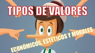 TIPOS DE VALORES ECONÓMICOS ESTÉTICOS Y MORALES [upl. by Rupert]