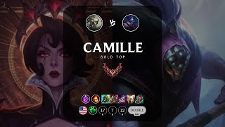 Camille Top vs Jax  NA Grandmaster Patch 1321 [upl. by Felt]