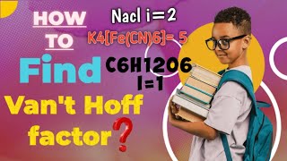 How to find vant Hoff factor Vant Hoff factor according Mcq solutions🤔solutionvant factorstd12 [upl. by Hilda]