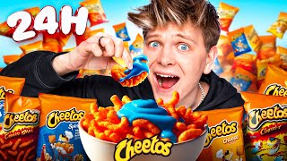 CAŁY DZIEŃ JEM TYLKO JEDZENIE O SMAKU CHEETOS 😱 24h challenge  Dominik Rupiński [upl. by Eilrahc]