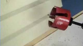 Malco Carbide Tipped Hole Saws Cutting Demonstration Video Short [upl. by Nyrhtac]