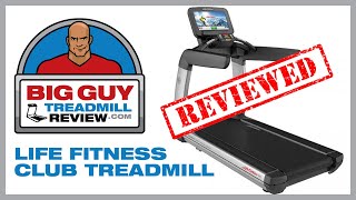 Life Fitness 95T Achieve Club Treadmill Review  Big Guy Treadmill Review [upl. by Nnaxor422]