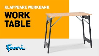 Work Table  Klappbare Werkbank [upl. by Verlee]