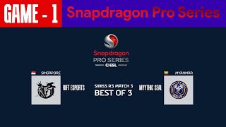 GAME  1 RIFT ESPORTS vs MYTHIC SEAL  Snapdragon PRO SERIES [upl. by Derk]