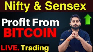 Live Trading Nifty amp Banknifty amp BITCOIN I 21stbNov I Nifty50 amp Banknifty Scalping I [upl. by Fredia142]