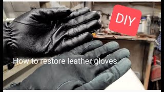 How to restore leather gloves DIY [upl. by Tlevesor]