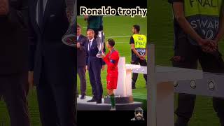 Ronaldo trophy with plants life at home MD shortsshorts [upl. by Lapham]