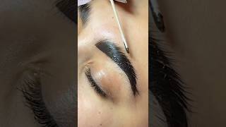 Eyebrows Tinting Tutorial 🖤 browtint eyebrowtint browshaping beautyhack [upl. by Berey]