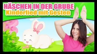 Häschen in der Grube  Kinderlied mit Gesten  Kinderlieder zum Mitsingen Titounis [upl. by Nirot]