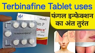 Terbinafine tablets ip 250 mg  terbinafine tablets uses in hindi  terbinaforce tablets [upl. by Avle]