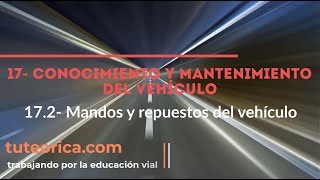 172 Mandos y repuestos del vehículo Teórica de coche fácil 🚘💨 teoricadecoche teoricocoche [upl. by Mcspadden]