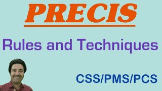 Precis Writing Rules  How to Make Precis  Precis Title  CSS PMS PCS Precis [upl. by Grof]