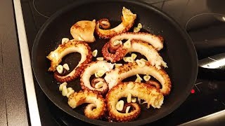 Guachinchede kocht Pulpo Oktopus a la plancha [upl. by Sivra769]